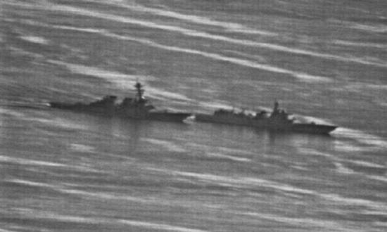 USS Decatur is approached by Chinese Destroyer in South China Sea in October 2018